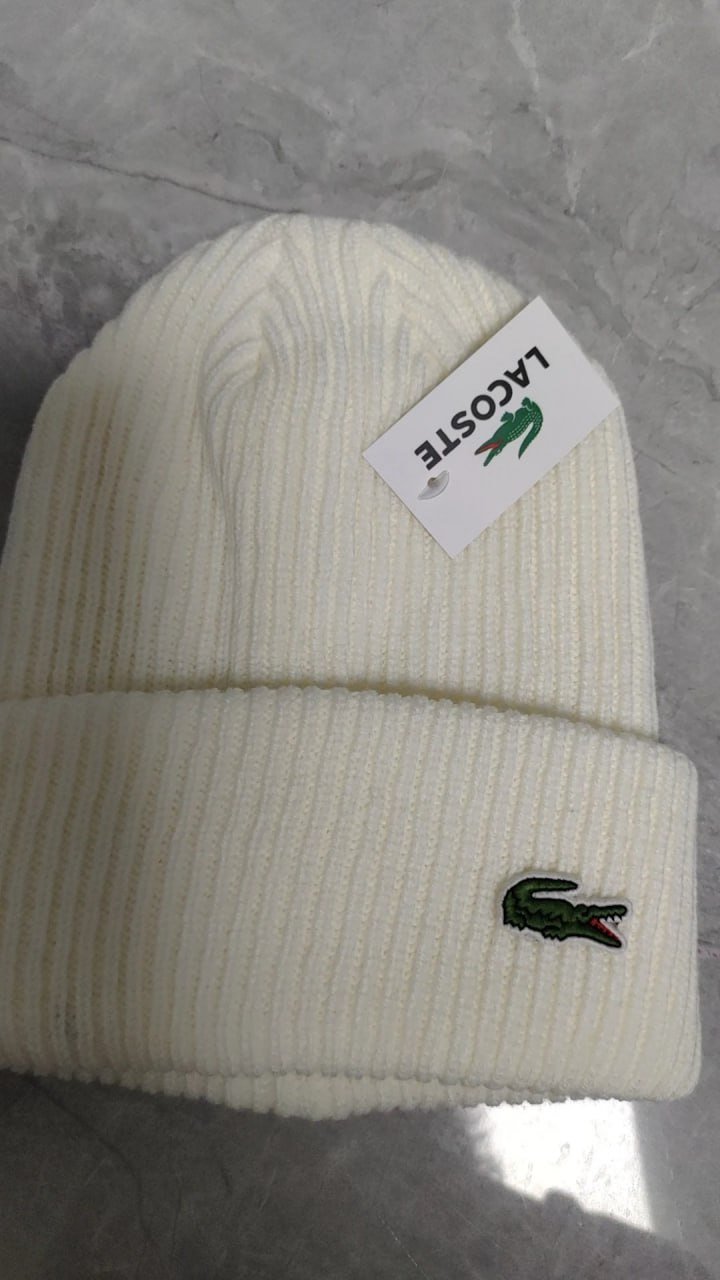 Zdjęcie QC 1 z 1 — Lacoste Classic Ribbed Beanie Hat [19 styles]