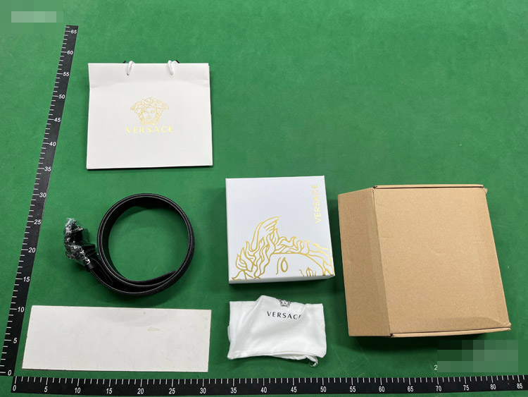 Zdjęcie QC 1 z 1 — Versace Medusa Head Belt with Greca Pattern