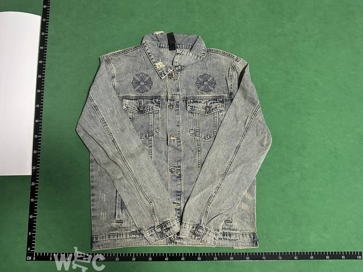 Zdjęcie QC 1 z 1 — Chrome Hearts Cross Motif Distressed Denim Jacket