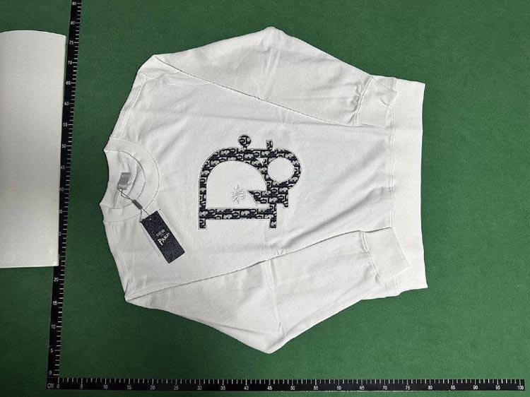 Zdjęcie QC 3 z 4 — Dior Oblique Logo Embroidered Sweatshirts [14 styles]