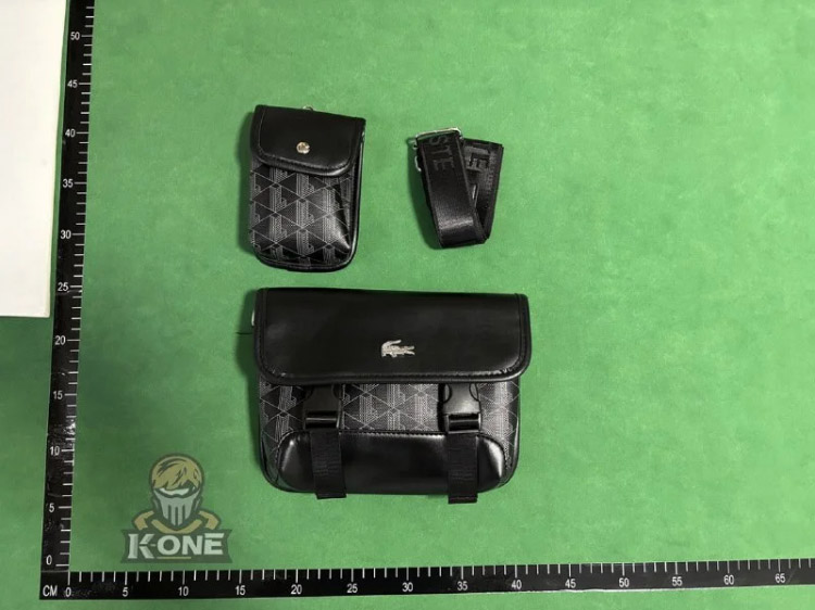 Zdjęcie QC 2 z 3 — Lacoste L.12.12 Crossbody Bag with Geometric Print