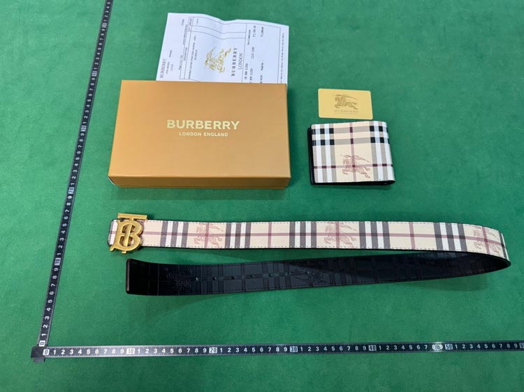 Zdjęcie QC 3 z 3 — Burberry Horseferry Check Belt [40 styles]