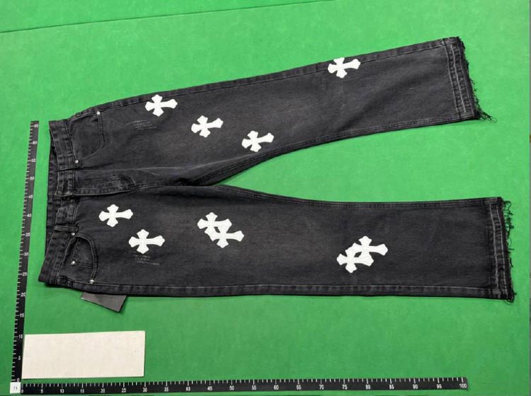 Zdjęcie QC 2 z 4 — Chrome Hearts Cross-Embroidered Straight-Leg Jeans [31 styles]