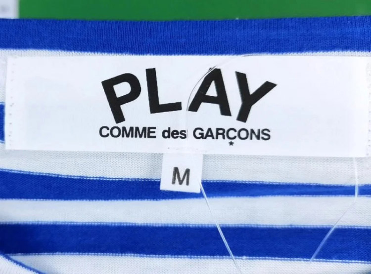 Zdjęcie QC 2 z 4 — Comme des Garçons PLAY Striped Heart T-Shirt [39 styles]