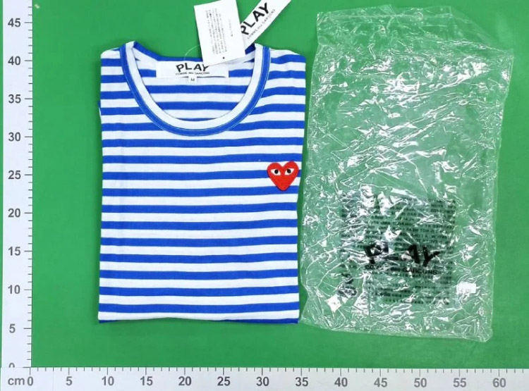 Zdjęcie QC 3 z 4 — Comme des Garçons PLAY Striped Heart T-Shirt [39 styles]