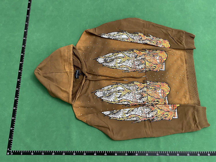 Zdjęcie QC 2 z 4 — Flame Stained-Glass Graphic Hoodie [21 styles]